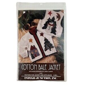 Vintage (1994) Indygo Junction #IJ335 COTTON BALE JACKET Pattern & Appliques